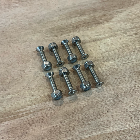 SBDW - Stainless steel Flat Head Bolts & Lock Nuts - Enjoy $30 off upon purchase of a board now or before!