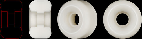 Powell Peralta - 52mm Dragon Formula Skateboard Wheels Nano Rat Spencer Semien Model 93a