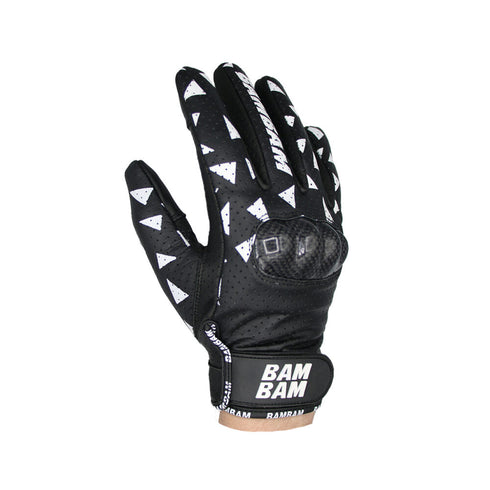 Bambam - Classic Leather Gloves (Black/White)