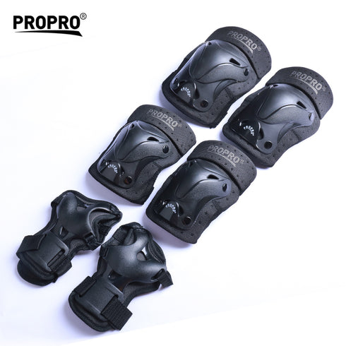 ProPro - Pads & Wrist Guard Junior Set (Black)
