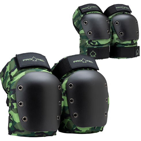 ProTec - Knee&Elbow Pads Set (Camo | Butterfly Straps)