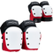ProTec - Knee&Elbow Pads Set (Red&Black | Butterfly Straps)