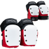 ProTec - Knee&Elbow Pads Set (Red&Black | Butterfly Straps)