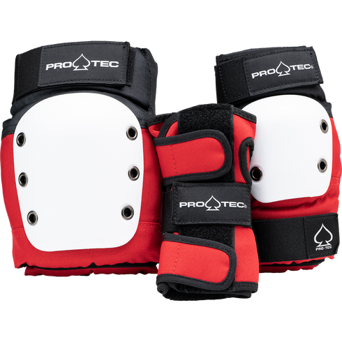 ProTec - Junior Set (Red&Black | Butterfly Straps)