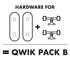 Qwiktruks - Quick Release System (Qwik Pack B)