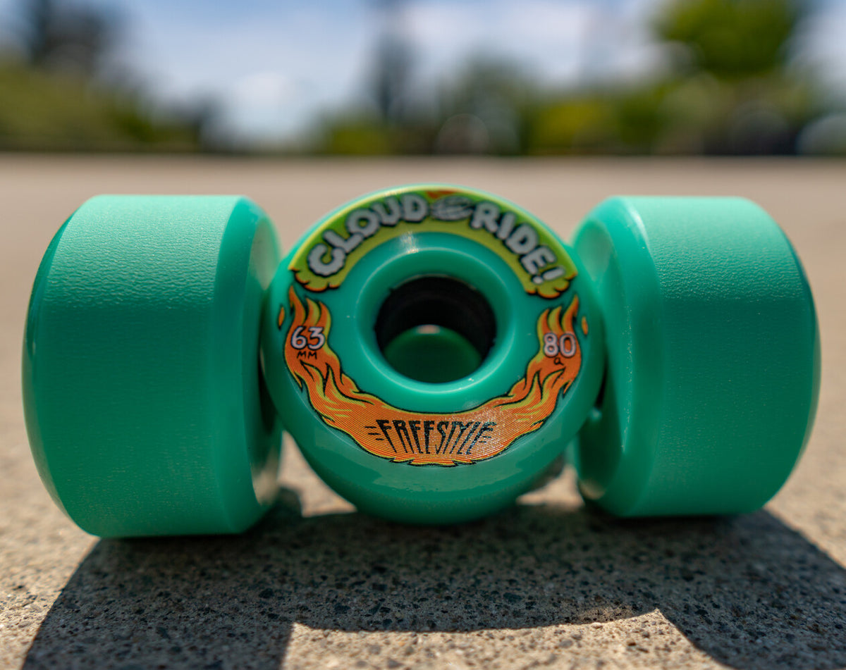 Cloud Ride Freestyle Skateboard Wheels - 63mm 80a Butter Thanewheels